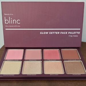 Blinc Glow Getter Face Palette - Pink and Tan Shades